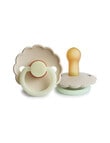 FRIGG Daisy Latex Nite Pacifier, 2-Pack, Cream, 0-6m product photo