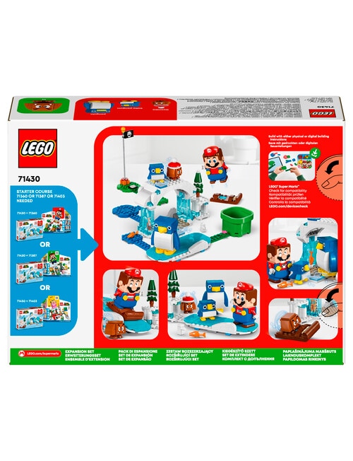LEGO Super Mario Super Mario Penguin Family Snow Adventure Expansion Set, 71430 product photo View 08 L
