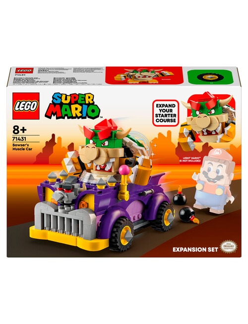 LEGO Super Mario Bowser's Muscle Car Expansion Set, 71431 product photo View 02 L
