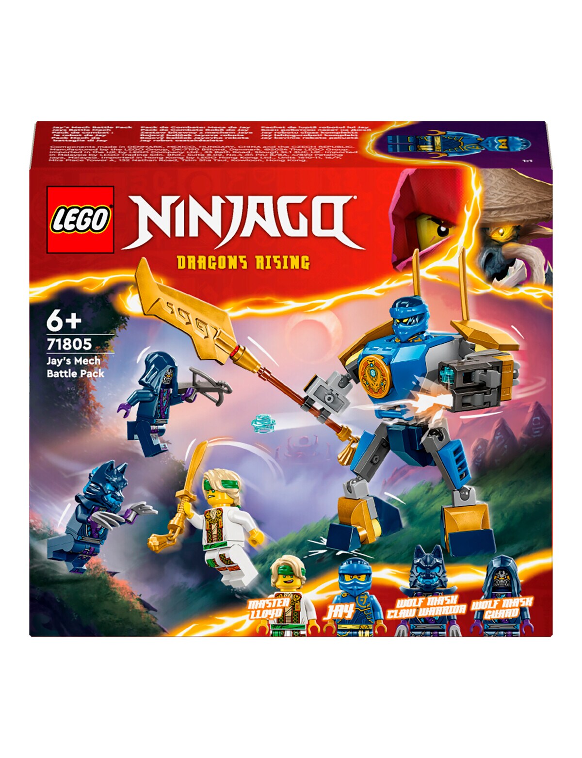 LEGO NINJAGO Jay's Mech Battle Pack, 71805 - Lego & Construction