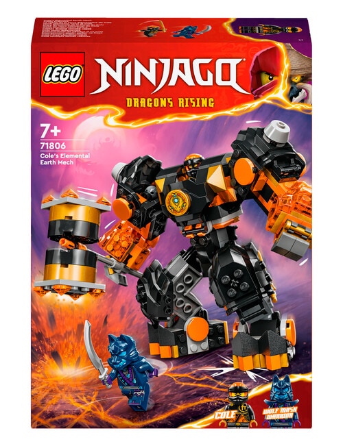 Lego Ninjago Cole's Elemental Earth Mech, 71806 product photo View 02 L