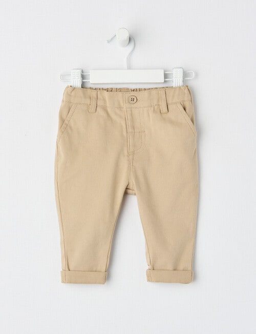 Teeny Weeny All Dressed Up Chino Pants, Stone product photo