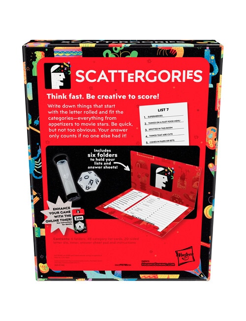 Hasbro Games Scattergories Game product photo View 05 L