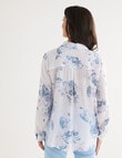 Ella J Classic Shirt, Indigo Rose product photo View 02 S