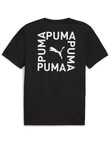 Puma Tri Blend Ultrabreathe Graphic T-Shirt, Black product photo View 03 S