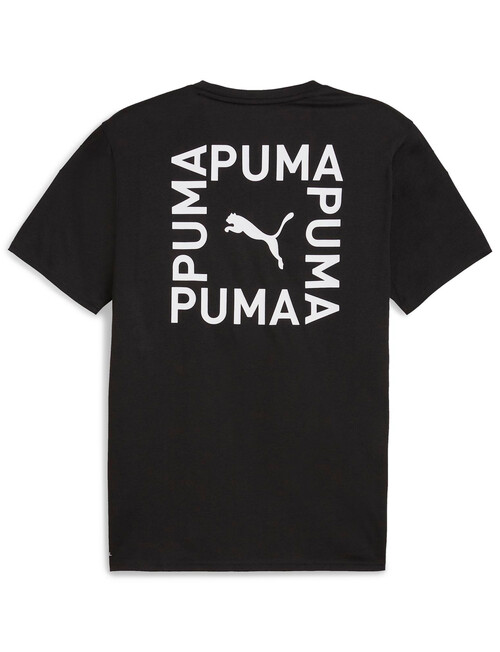Puma Tri Blend Ultrabreathe Graphic T-Shirt, Black product photo View 03 L