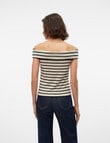 Vero Moda Kenzi Fiona Off Shoulder Top, Birch product photo View 02 S