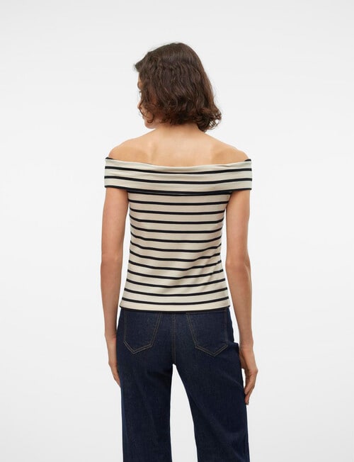 Vero Moda Kenzi Fiona Off Shoulder Top, Birch product photo View 02 L