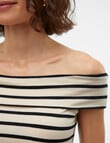 Vero Moda Kenzi Fiona Off Shoulder Top, Birch product photo View 04 S