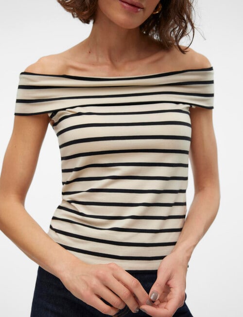 Vero Moda Kenzi Fiona Off Shoulder Top, Birch product photo View 05 L