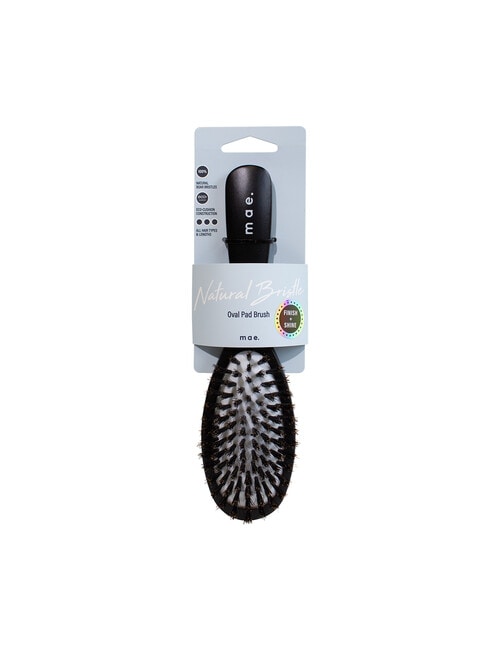 Mae Natural Bristle Oval Pad Boar Brush product photo View 03 L