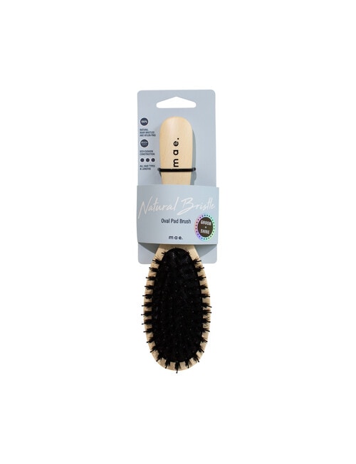 Mae Natural Bristle Oval Pad Brush product photo View 03 L