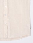 No Issue Short Sleeve Linen Shirt, Stone product photo View 04 S
