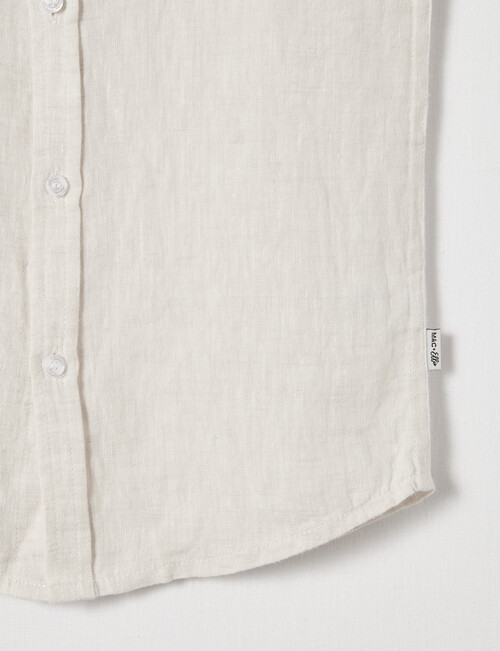 Mac & Ellie Linen Short Sleeve Shirt, Stone product photo View 06 L