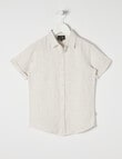 Mac & Ellie Linen Short Sleeve Shirt, Stone product photo