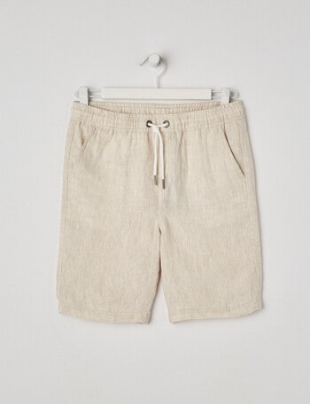 No Issue Linen Short, Stone product photo