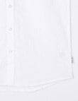 No Issue Short Sleeve Linen Shirt, White product photo View 04 S