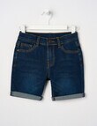 Mac & Ellie 5-Pocket Denim Short, Dark Blue product photo