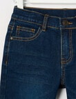 Mac & Ellie 5-Pocket Denim Short, Dark Blue product photo View 03 S