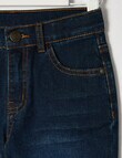 Mac & Ellie 5-Pocket Denim Short, Dark Blue product photo View 04 S