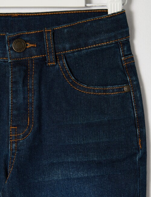 Mac & Ellie 5-Pocket Denim Short, Dark Blue product photo View 04 L