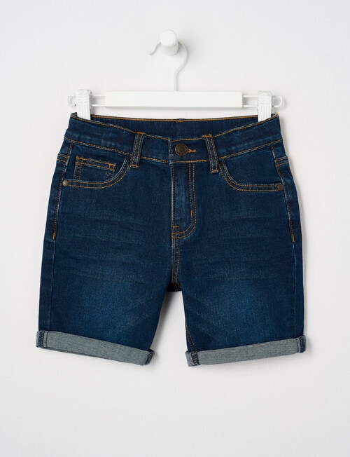 Mac & Ellie 5-Pocket Denim Short, Dark Blue product photo