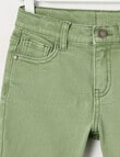 Mac & Ellie 5-Pocket Denim Short, Olive product photo View 03 S