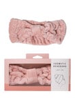 Simply Essential Plush Cosmetic Headband, Pink product photo