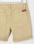Mac & Ellie 5-Pocket Denim Short, Stone product photo View 02 S