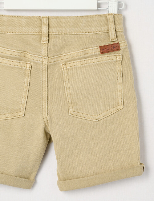 Mac & Ellie 5-Pocket Denim Short, Stone product photo View 02 L