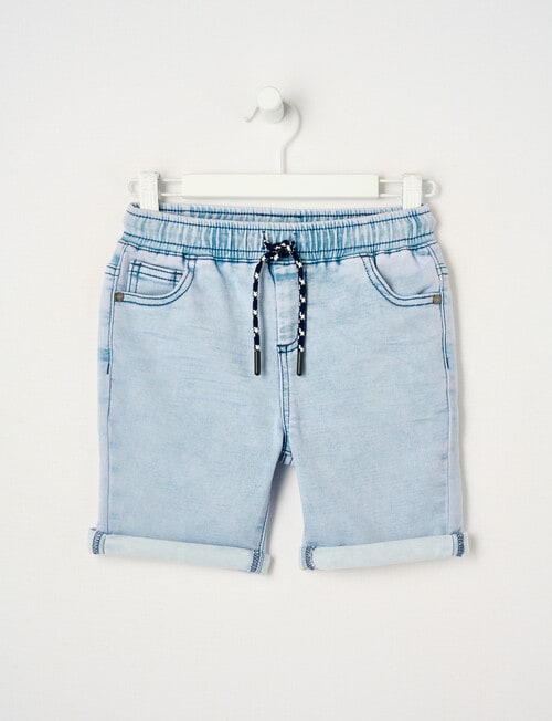 Mac & Ellie Pull On Short Denim, Light Blue product photo