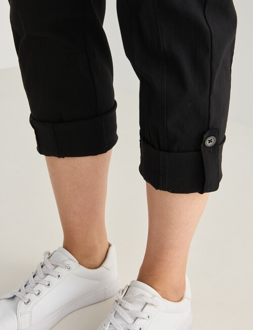 Line 7 Rolled Hem Capri Pant, Black product photo View 06 L