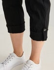 Line 7 Rolled Hem Capri Pant, Black product photo View 06 S