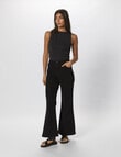 ONLY Mosman Wide Flared Denim Jean, Black product photo View 06 S