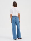 ONLY Victoria Pocket Flared Jean, Mid Blue product photo View 02 S