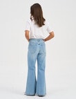 ONLY Mosman Wide Flared Denim Jeans, Light Blue Denim product photo View 02 S