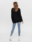 ONLY Lesly Open Cardigan, Black product photo View 02 S