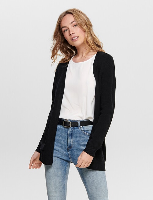 ONLY Lesly Open Cardigan, Black product photo View 03 L