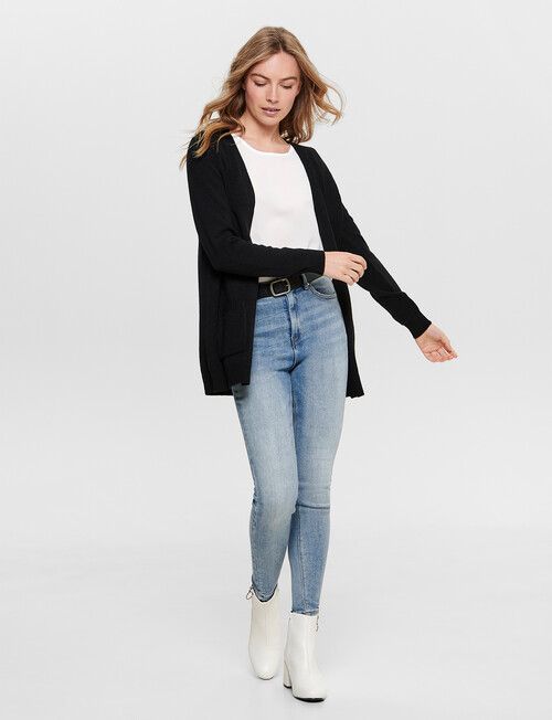ONLY Lesly Open Cardigan, Black product photo View 04 L