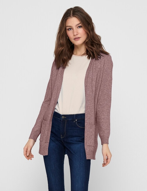 ONLY Lesly Open Cardigan, Rose Brown Melange product photo