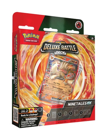 Pokemon Trading Card Ninetales Ex & Zapdos Ex Deluxe Box, Assorted product photo
