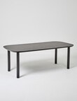 LUCA Furniture Geneva Dining Table 2.1m, Black product photo