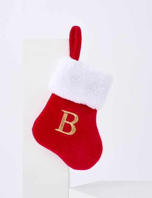 Christmas Shop Mini Stocking Alphabet B product photo