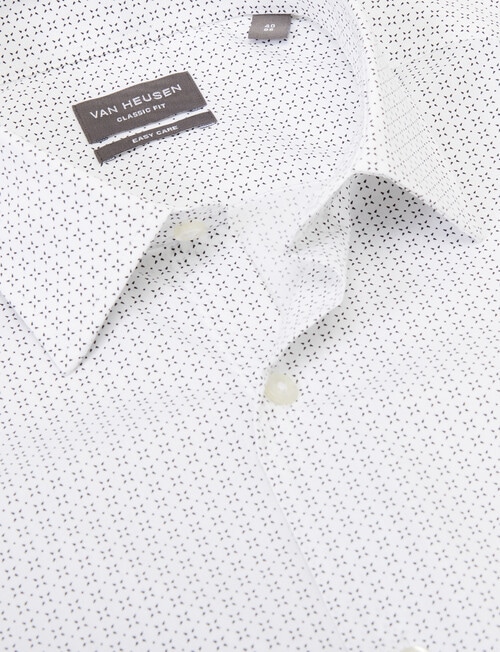 Van Heusen Star Print Classic Fit Shirt, Black product photo View 02 L