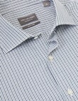 Van Heusen Mini Check Tailored Fit Shirt, Green product photo View 02 S