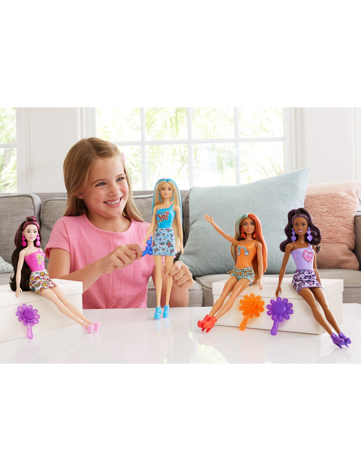 Barbie Colour Reveal Rainbow Groovy Series Dolls, Assorted Dolls