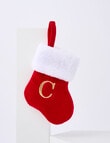 Christmas Shop Mini Stocking Alphabet C product photo
