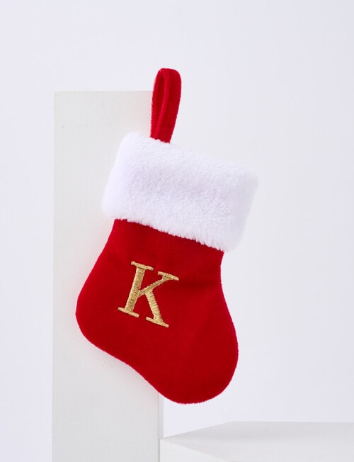 Christmas Shop Mini Stocking Alphabet K product photo