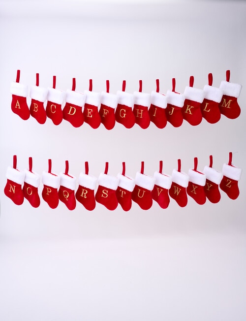 Christmas Shop Mini Stocking Alphabet K product photo View 02 L