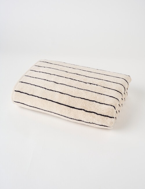 Sheridan Aven Stripe Towel Range, Limestone product photo View 04 L